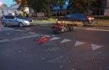 Wypadek na ul. Narutowicza. Samochód zderzył się z motocyklistą (zdjęcie 3)