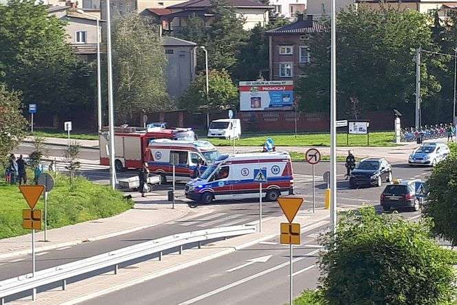 Wypadek na ul. Węglarza w Lublinie