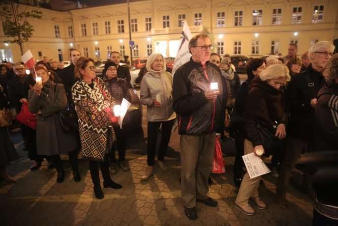 Protest przed sądem