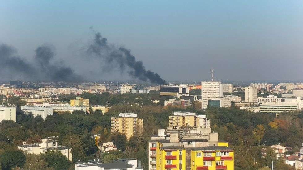  Pożar przy ul. Północnej (zdjęcie 10) - Autor: Krzysztof Lipka
