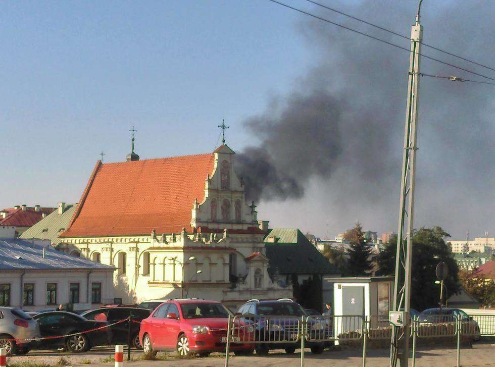  Pożar przy ul. Północnej (zdjęcie 4) - Autor: Franciszek Znamierowski
