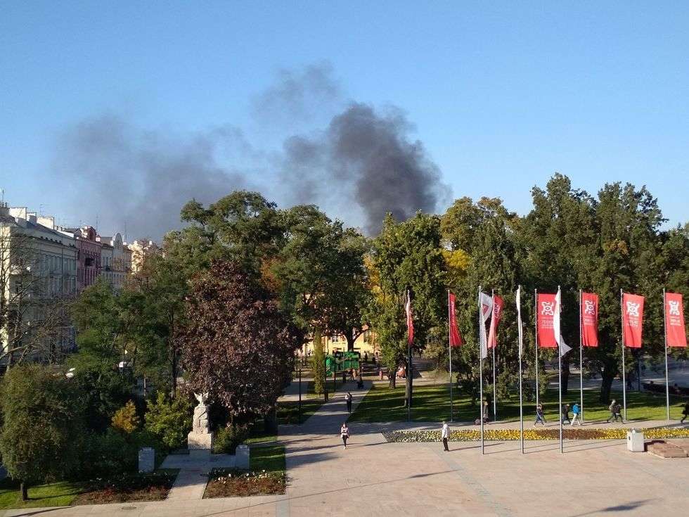  Pożar przy ul. Północnej (zdjęcie 7) - Autor: Jerzy Szubiela