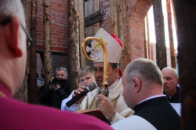 Kamień węgielny pod nowy kościół w Białej Podlaskiej