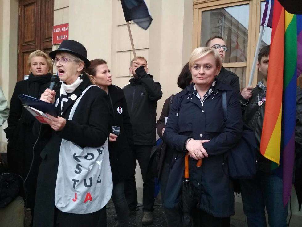  Protest kobiet w Lublinie (zdjęcie 2) - Autor: Paweł Buczkowski
