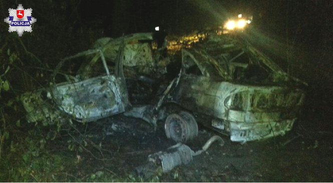 Tragiczny wypadek w lesie w okolicach ul. Rejkowizna w Świdniku - Autor: Policja