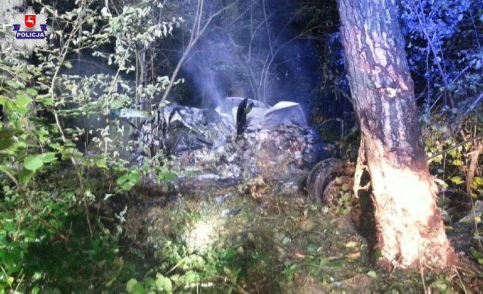  Tragiczny wypadek w lesie w okolicach ul. Rejkowizna w Świdniku  - Autor: Policja