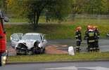 Lublin: Samochód uderzył w latarnię (zdjęcie 2)