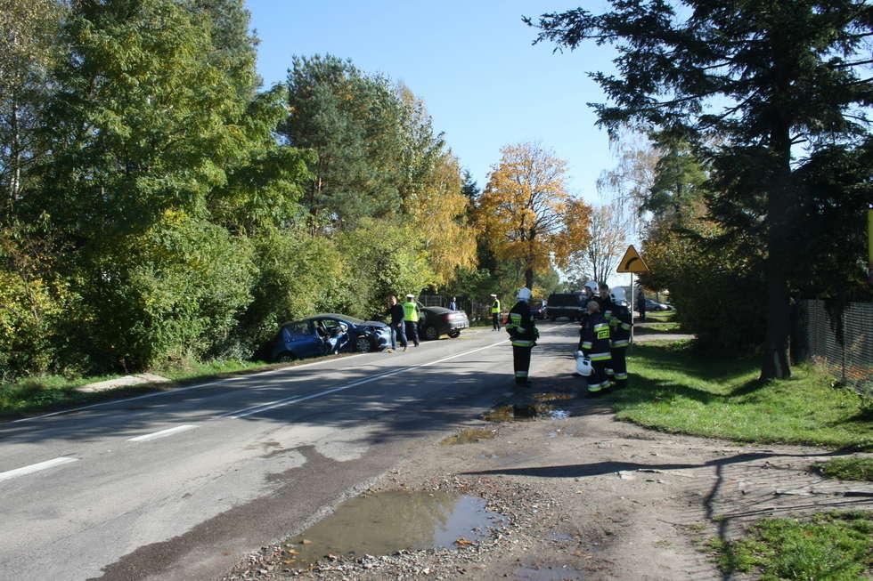  Wypadek w Płouszowicach (zdjęcie 6) - Autor: Łukasz Minkiewicz