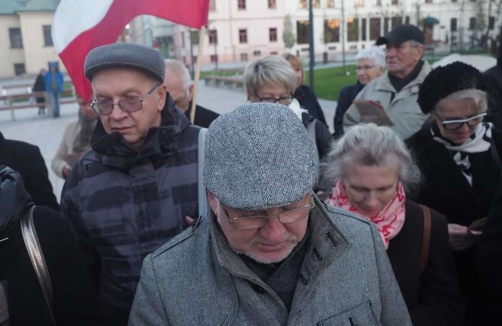  Obchody 99 rocznicy ogłoszenia w Lublinie Republiki Polskiej i utworzenia Tymczasowego Rządu Ludoweg (zdjęcie 4) - Autor: Wojciech Nieśpiałowski