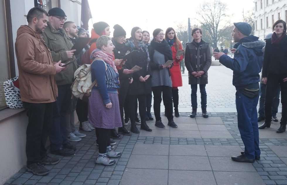  Obchody 99 rocznicy ogłoszenia w Lublinie Republiki Polskiej i utworzenia Tymczasowego Rządu Ludoweg (zdjęcie 16) - Autor: Wojciech Nieśpiałowski