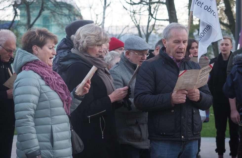  Obchody 99 rocznicy ogłoszenia w Lublinie Republiki Polskiej i utworzenia Tymczasowego Rządu Ludoweg (zdjęcie 22) - Autor: Wojciech Nieśpiałowski