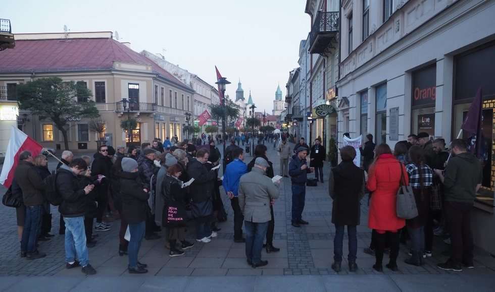  Obchody 99 rocznicy ogłoszenia w Lublinie Republiki Polskiej i utworzenia Tymczasowego Rządu Ludoweg (zdjęcie 18) - Autor: Wojciech Nieśpiałowski