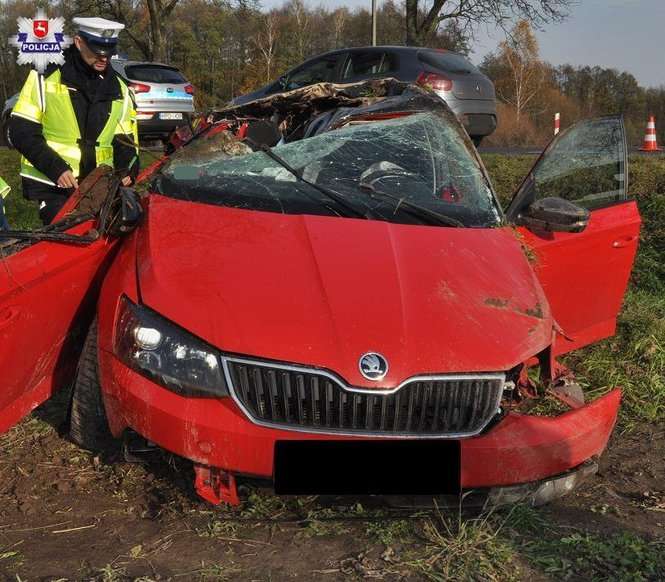 Wypadek w miejscowości Tłuściec. Nie żyje 26-latek - Autor: Policja