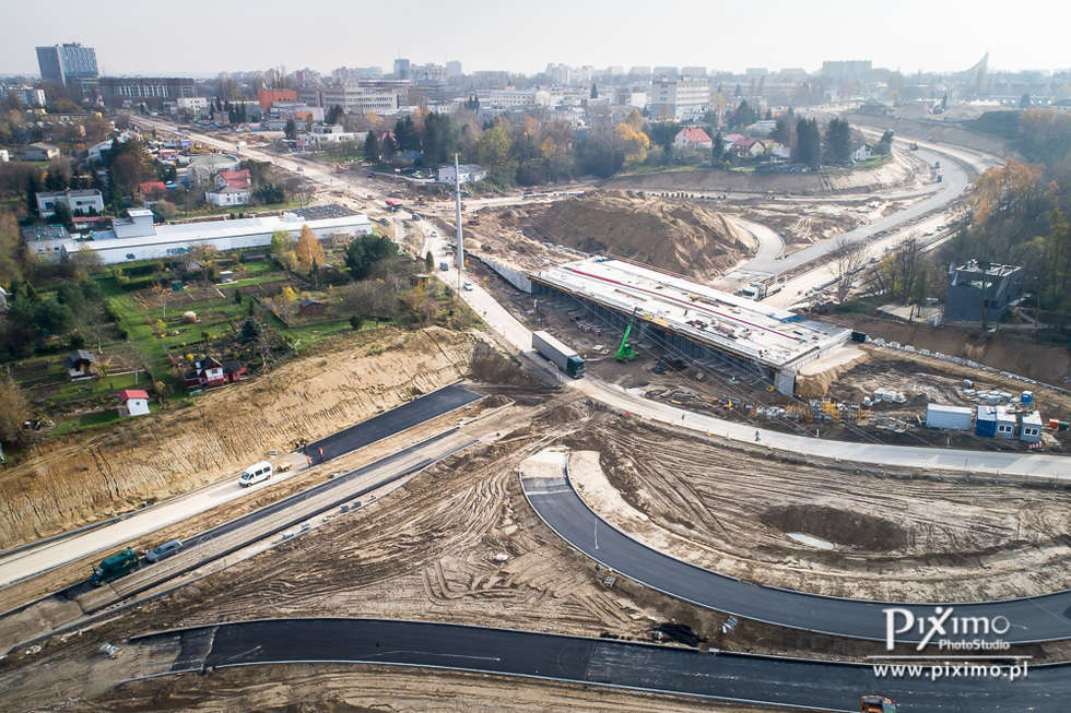  Budowa przedłużenia ul. Bohaterów Monte Cassino w Lublinie (zdjęcie 7) - Autor: Marcin Tarkowski / Piximo.pl
