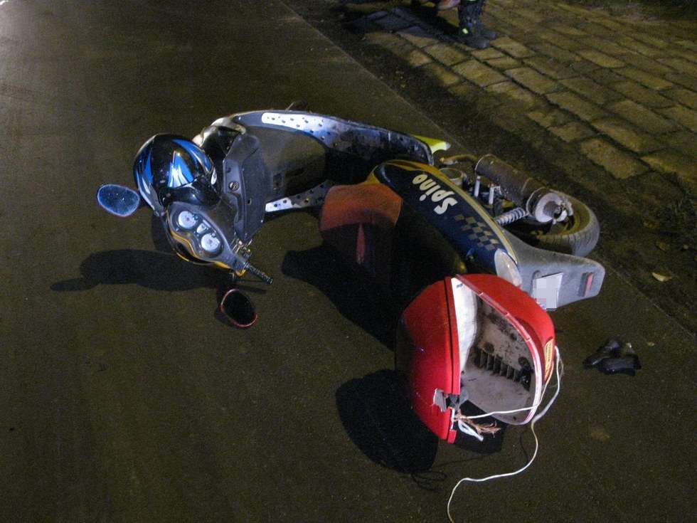  Uderzył skuterem w rowerzystkę  - Autor: Ochotnicza Straż Pożarna Rossosz