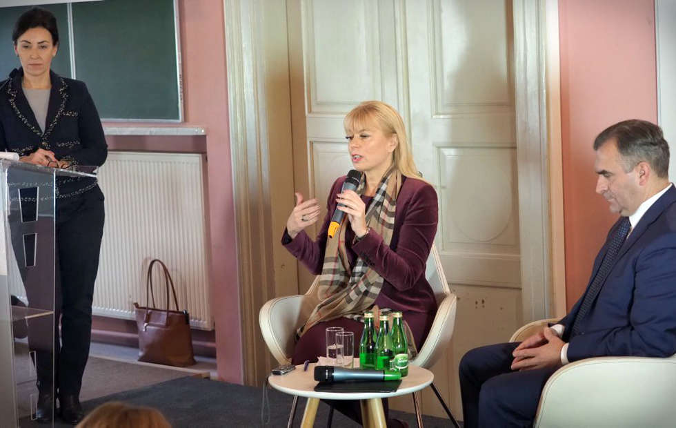  Elżbieta Bieńkowska na UMCS (zdjęcie 1) - Autor: Wojciech Nieśpiałowski