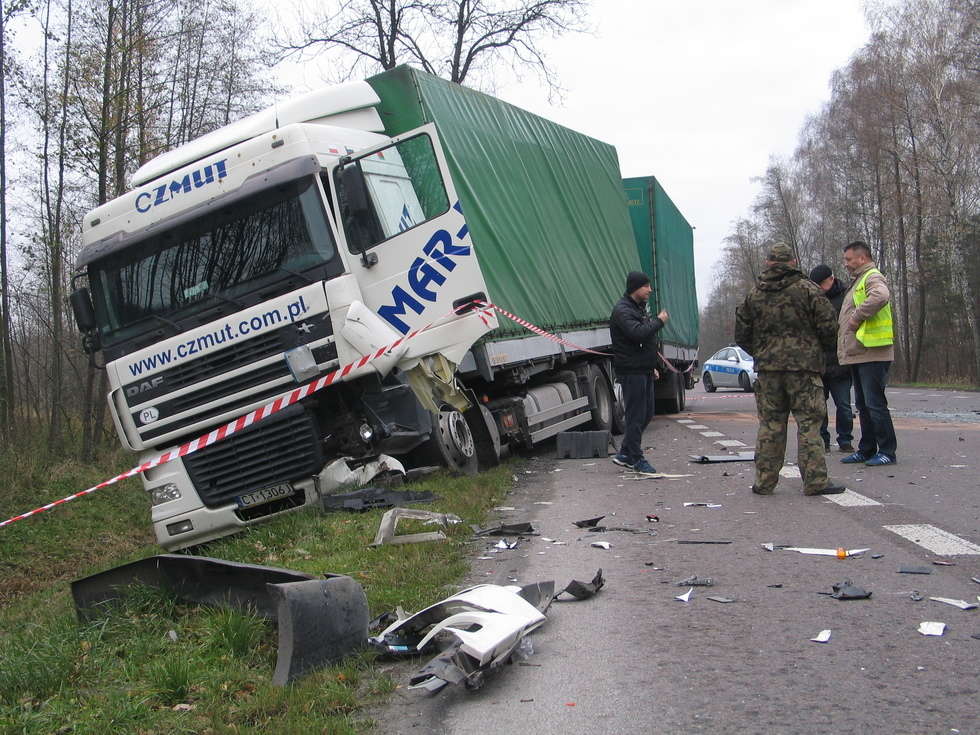  Wypadek koło Chełma - 16.11.2017 (zdjęcie 5) - Autor: Jacek Barczyński