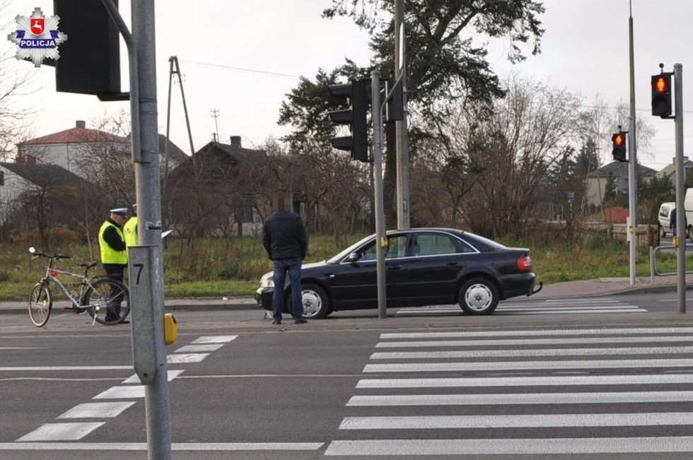  Potrącenie rowerzysty w Radzyniu Podlaskim (zdjęcie 2) - Autor: Policja