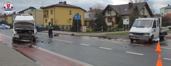 Wypadek na skrzyżowaniu w Biłgoraju  - Autor: Policja
