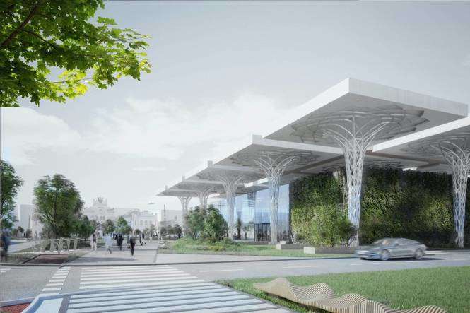 Nowy dworzec autobusowy w Lublinie [koncepcja 1] - Autor: Lublin.eu/D+M Architects