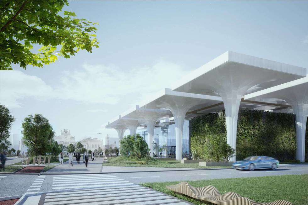  Nowy dworzec autobusowy w Lublinie [koncepcja 1]  - Autor: Lublin.eu/D+M Architects
