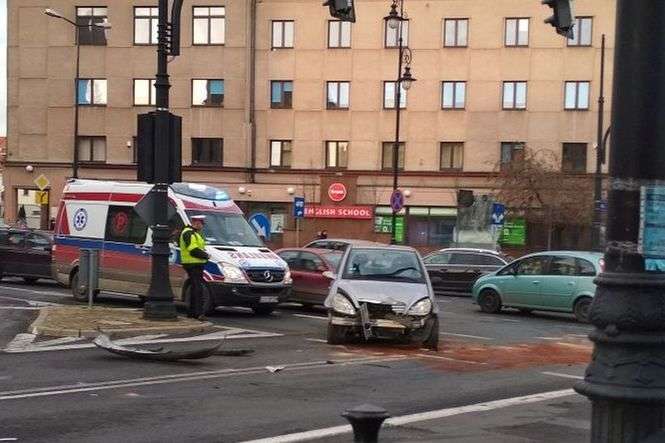 Wypadek w centrum Lublina 
