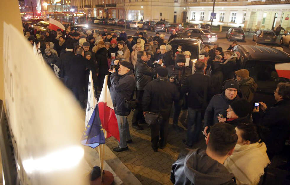  Manifestacja pod sądem (zdjęcie 3) - Autor: Wojciech Nieśpiałowski