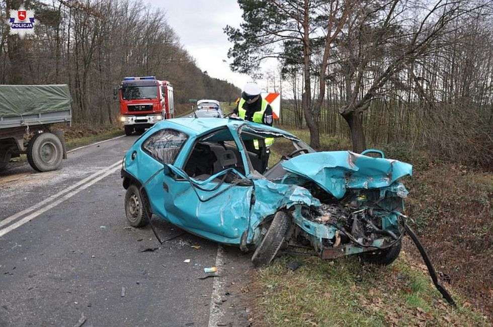  Wypadek w miejscowości Wólka Pukarzowska   - Autor: Policja