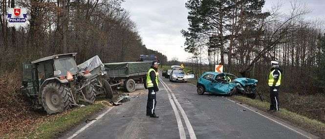 Wypadek w miejscowości Wólka Pukarzowska  - Autor: Policja