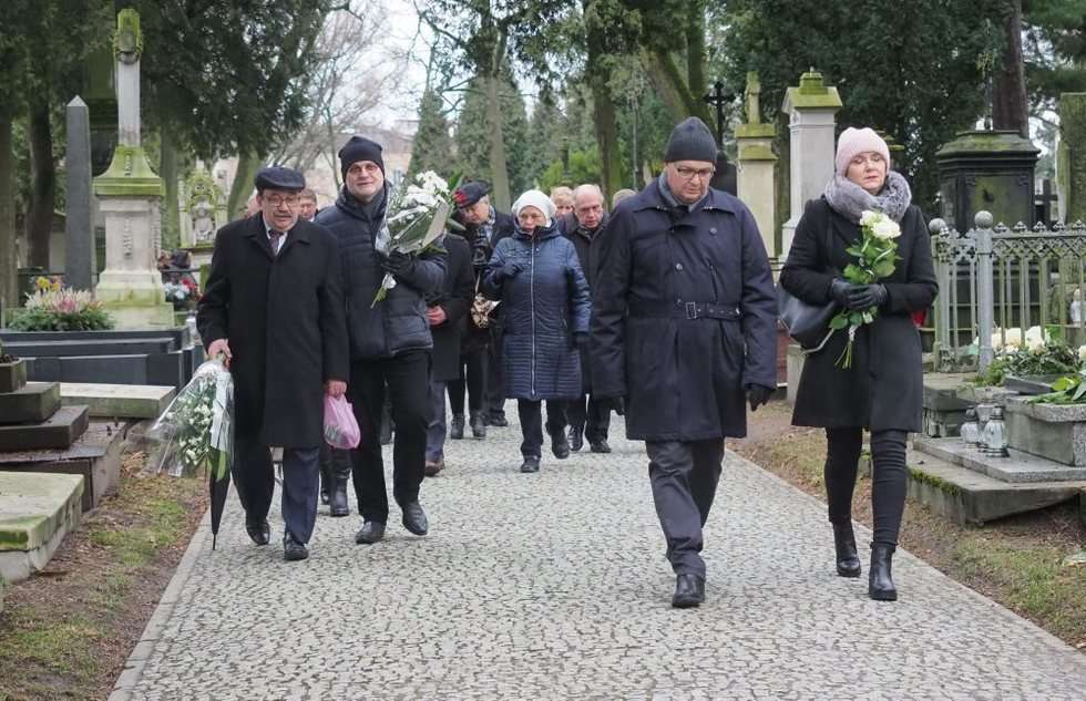  Pogrzeb prof. Lecha Przyborowskiego (zdjęcie 7) - Autor: Wojciech Nieśpiałowski