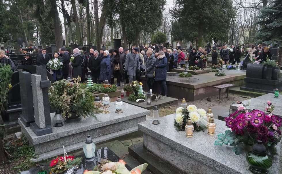  Pogrzeb prof. Lecha Przyborowskiego (zdjęcie 3) - Autor: Wojciech Nieśpiałowski