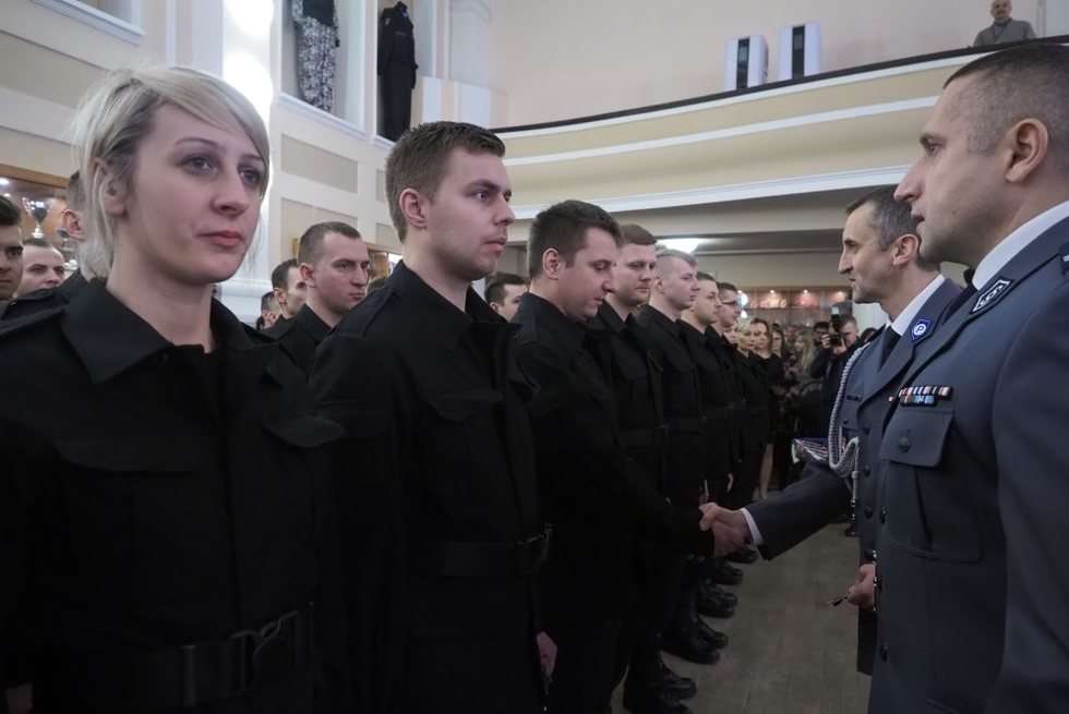  Ślubowanie policjantów (zdjęcie 58) - Autor: Wojciech Nieśpiałowski