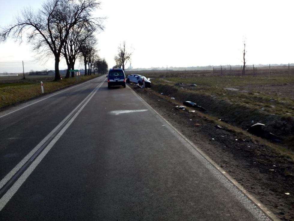  Wypadek w Dzwoli na drodze krajowej nr 74 (zdjęcie 4) - Autor: AUTO Łysiak Pomoc drogowa Janów Lubelski