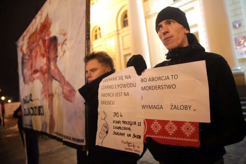 Manifestacja przeciwników liberalizacji prawa antyaborcyjnego (zdjęcie 8) - Autor: Wojciech Nieśpiałowski