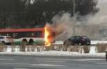 Pożar autobusu na al. Solidarności w Lublinie (zdjęcie 5)
