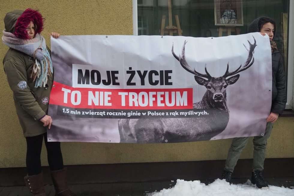  Protest pod Polskim Związkiem Łowieckim (zdjęcie 6) - Autor: Wojciech Nieśpiałowski