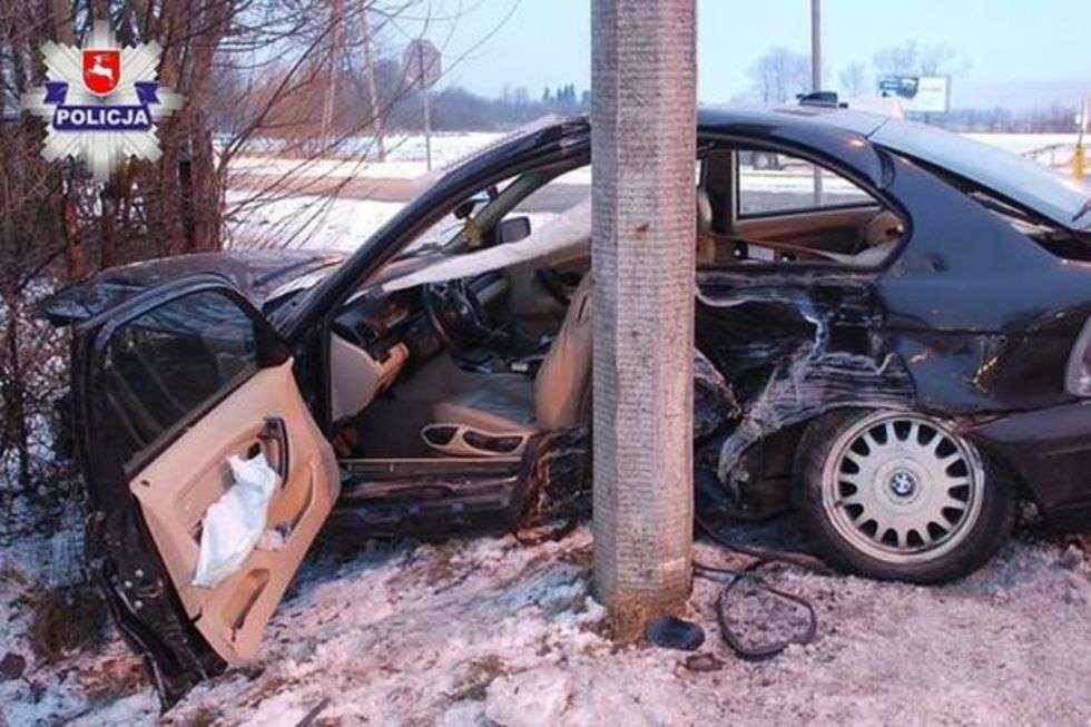  Radzyń Podlaski: Zderzenie BMW i audi (zdjęcie 1) - Autor: Policja