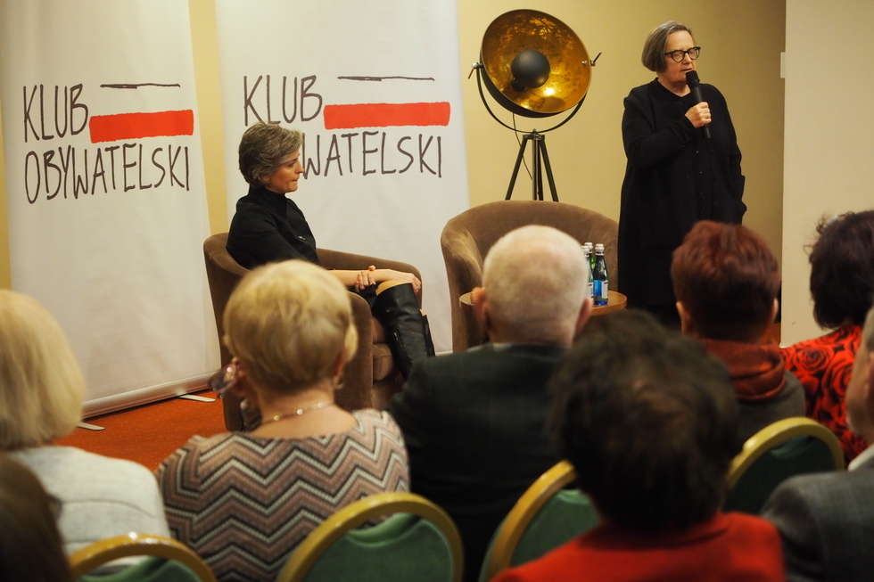  Agnieszka Holland na spotkaniu Klubu Obywatelskiego w Lublinie (zdjęcie 6) - Autor: Paweł Buczkowski