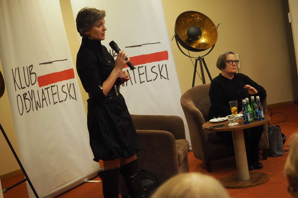  Agnieszka Holland na spotkaniu Klubu Obywatelskiego w Lublinie (zdjęcie 3) - Autor: Paweł Buczkowski