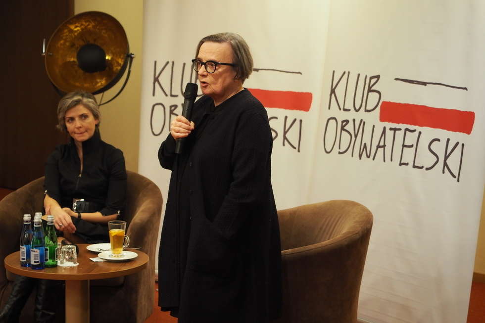  Agnieszka Holland na spotkaniu Klubu Obywatelskiego w Lublinie (zdjęcie 9) - Autor: Paweł Buczkowski