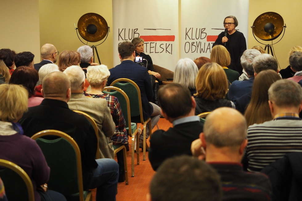  Agnieszka Holland na spotkaniu Klubu Obywatelskiego w Lublinie (zdjęcie 5) - Autor: Paweł Buczkowski