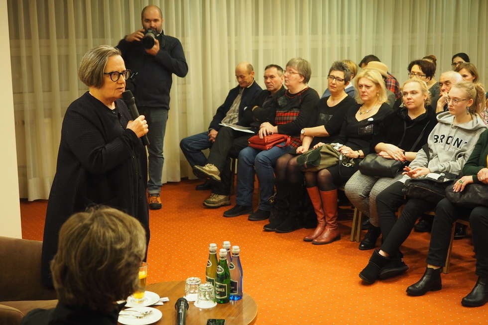  Agnieszka Holland na spotkaniu Klubu Obywatelskiego w Lublinie (zdjęcie 8) - Autor: Paweł Buczkowski