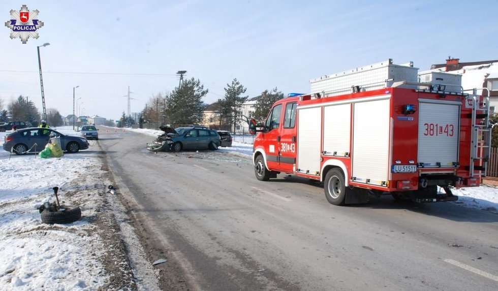  Wypadek na drodze nr 849   - Autor: Policja
