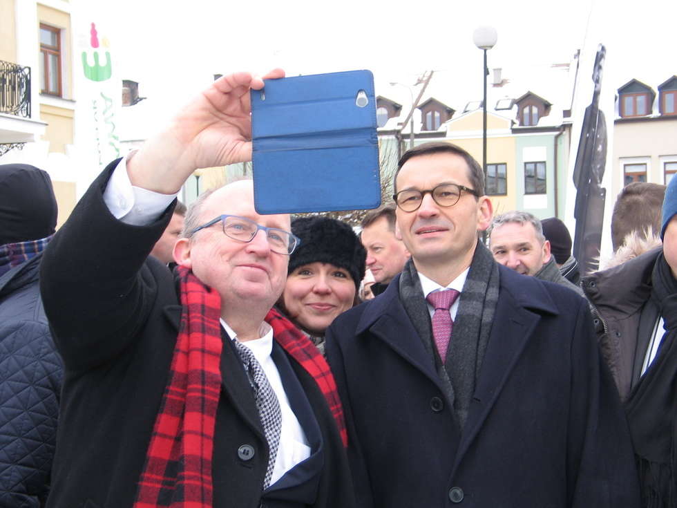  Premier Mateusz Morawiecki w Chełmie (zdjęcie 25) - Autor: Jacek Barczyński