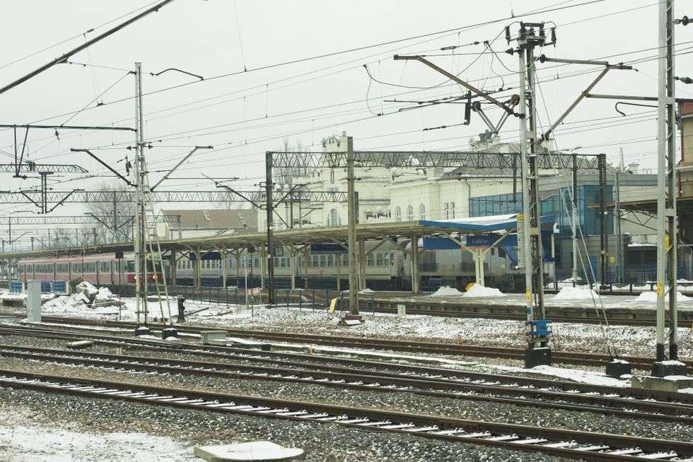  Przebudowa dworca w Lublinie. Peron tymczasowy (zdjęcie 3) - Autor: Maciej Kaczanowski