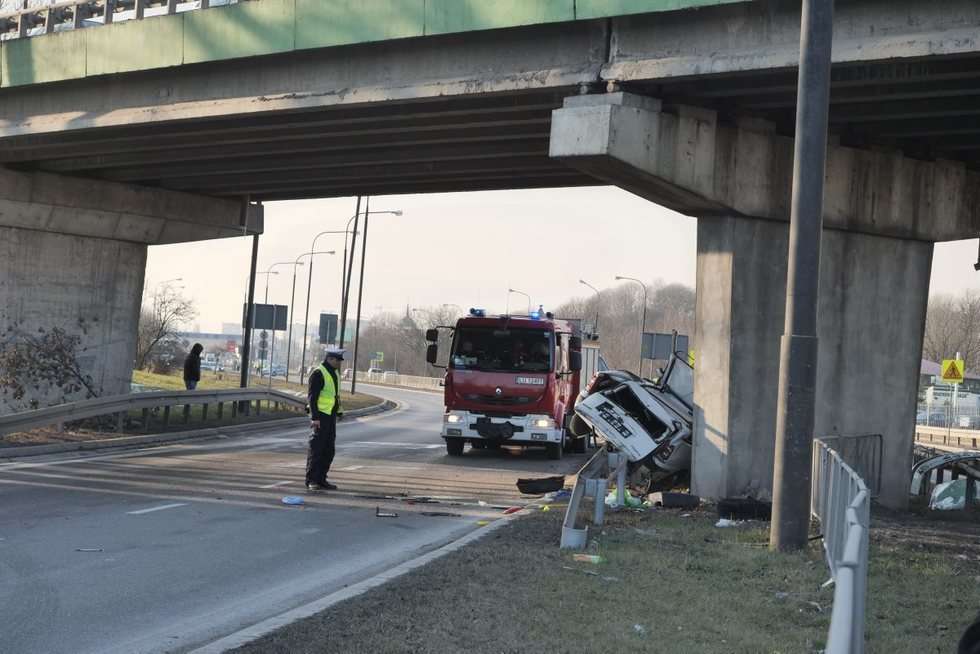  Wypadek na al. Tysiąclecia w Lublinie 19.02.2018 (zdjęcie 17) - Autor: Maciej Kaczanowski