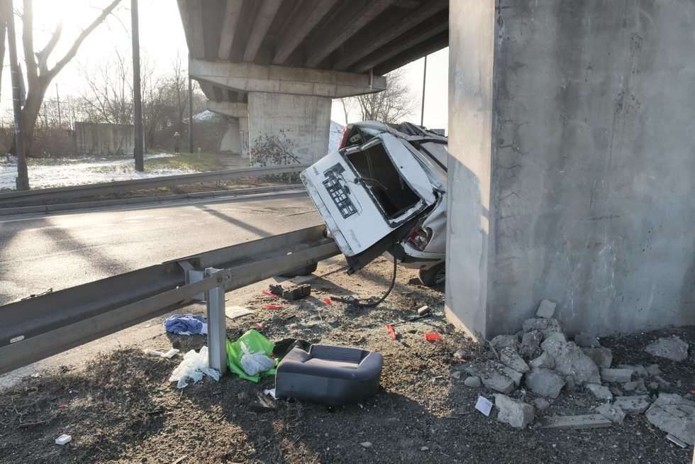  Wypadek na al. Tysiąclecia w Lublinie 19.02.2018 (zdjęcie 16) - Autor: Maciej Kaczanowski