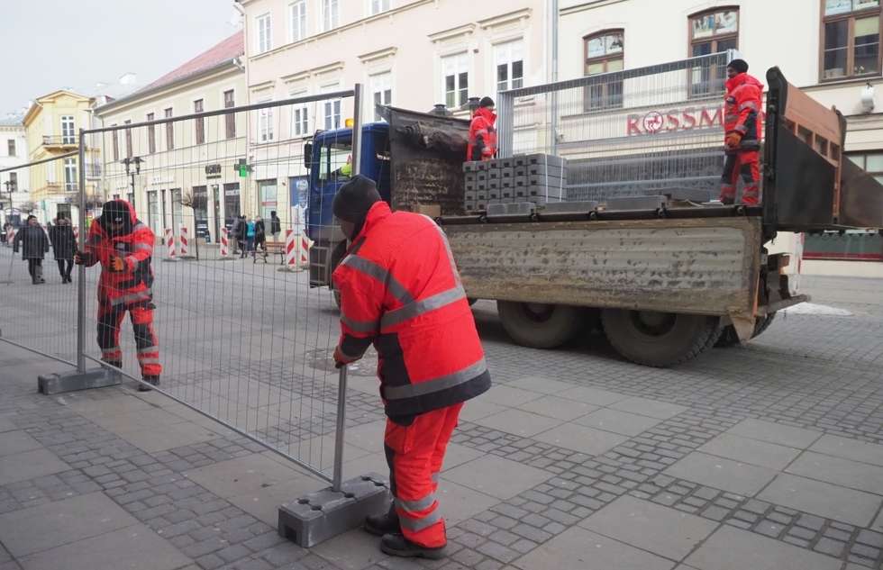  Deptak w Lublinie odgrodzony. Będzie przebudowa (zdjęcie 5) - Autor: Wojciech Nieśpiałowski