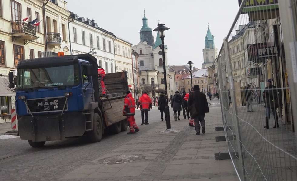  Deptak w Lublinie odgrodzony. Będzie przebudowa (zdjęcie 3) - Autor: Wojciech Nieśpiałowski
