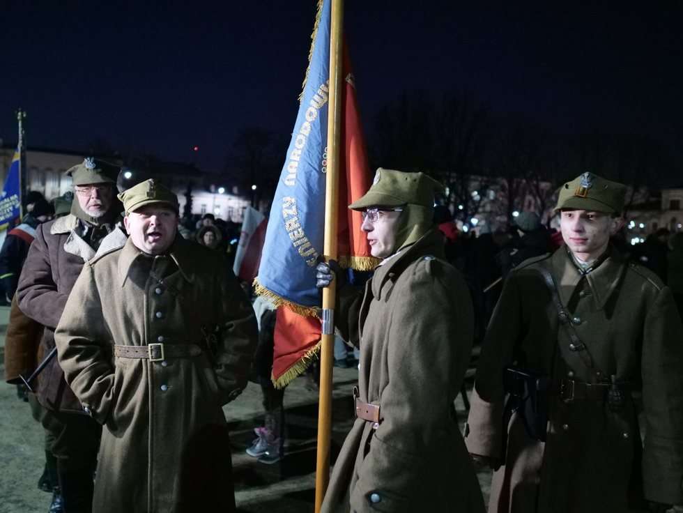  Narodowy Dzień Pamięci Żołnierzy Wyklętych: marsz ONR w Lublinie (zdjęcie 9) - Autor: Maciej Kaczanowski